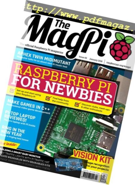 The Magpi – January 2018 Cover