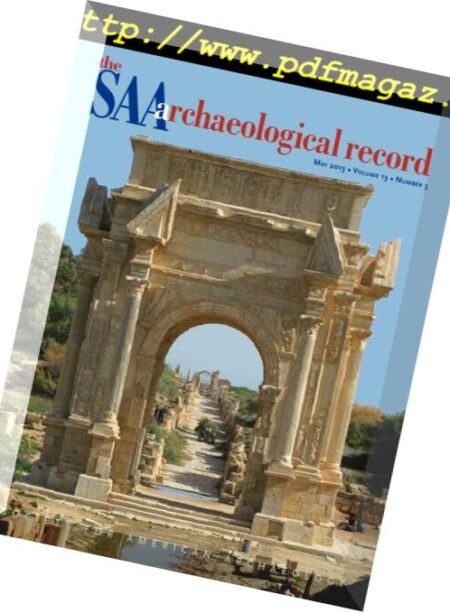 The SAA Archaeological Record – May 2013 Cover