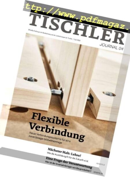 Tischler Journal – April 2018 Cover