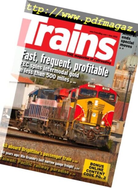 Trains – June 2018 Cover