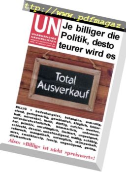 Unabhangige Nachrichten – Januar 2018