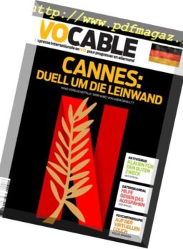 Vocable Allemand – 3 mai 2018