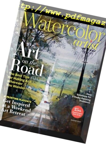 Watercolor Artist – August 2018 Cover