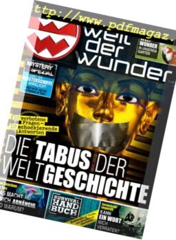 Welt der Wunder – Mai 2018