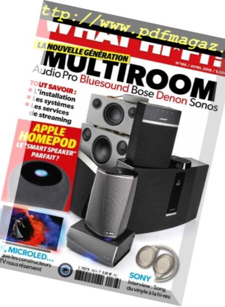 What Hifi France – avril 2018 Cover