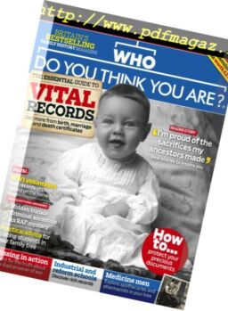 Who Do You Think You Are – June 2018