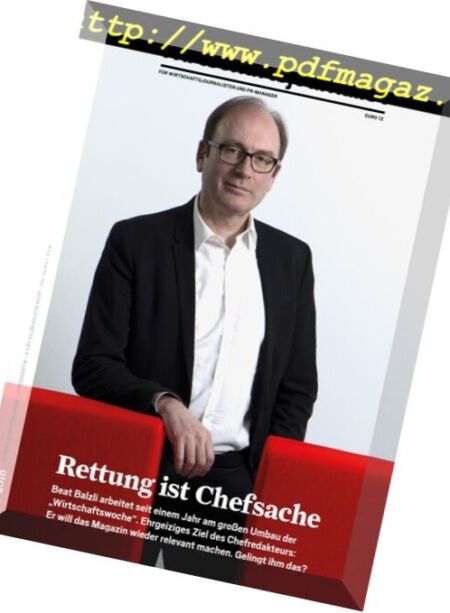 Wirtschaftsjournalist – Mai 2018 Cover