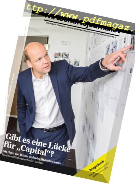 Wirtschaftsjournalist – N 03, 2015 Cover