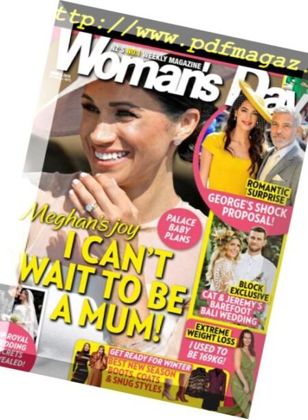 Woman’s Day New Zealand – June 04, 2018 Cover