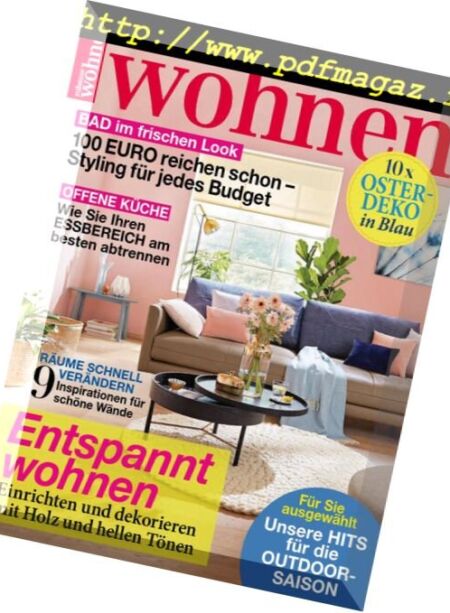 Zuhause Wohnen – April 2018 Cover
