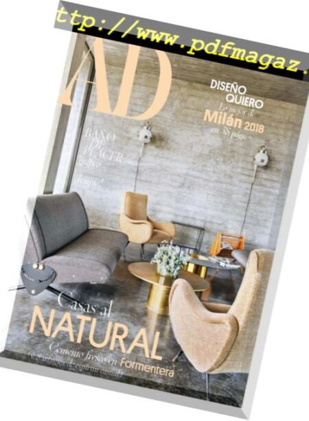 AD Architectural Digest Espana – junio 2018 Cover