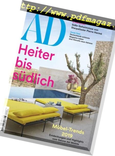 AD Architectural Digest Germany – Juli 2018 Cover