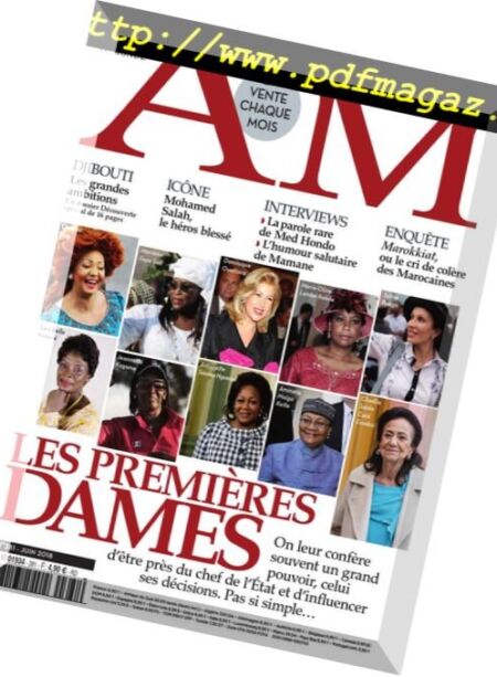Afrique Magazine – juin 2018 Cover