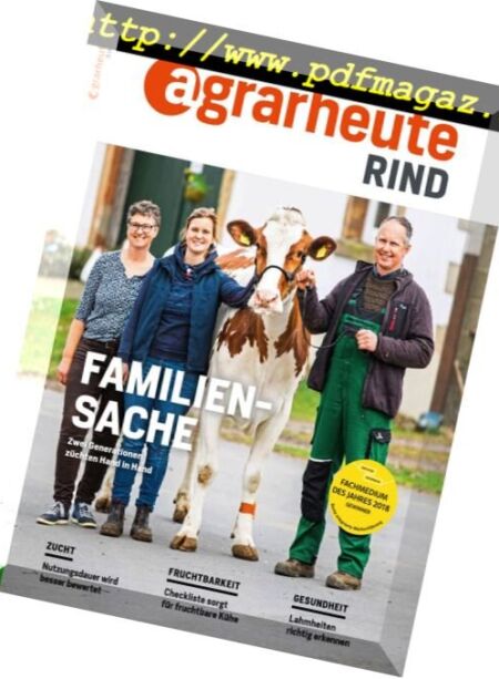 Agrarheute Rind – Juni 2018 Cover