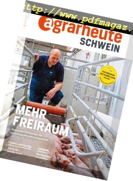 Agrarheute Schwein – Juni 2018 Cover