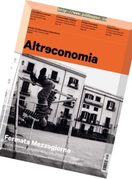 Alterconomia – Marzo 2018 Cover