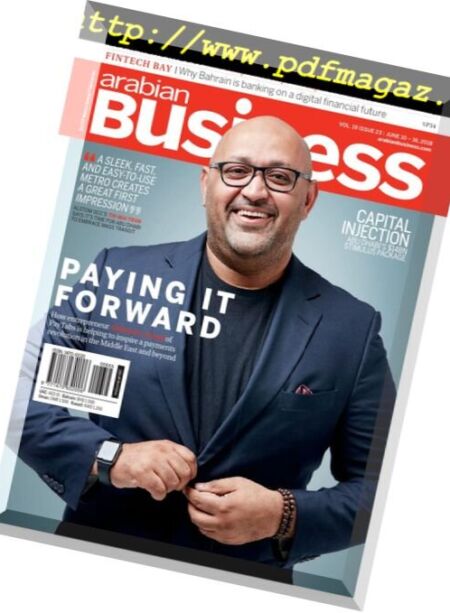 Arabian Business – June 10, 2018 Cover