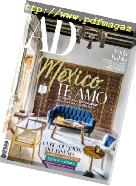 Architectural Digest Mexico – junio 2018 Cover