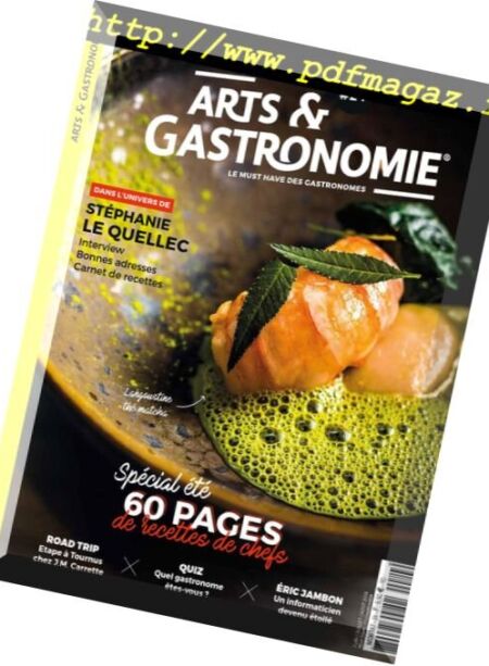 Arts & Gastronomie – juillet 2018 Cover