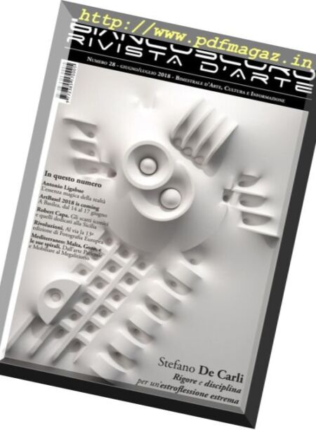 Biancoscuro Rivista d’Arte – Giugno-Luglio 2018 Cover