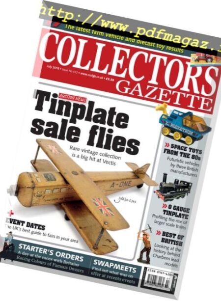 Collectors Gazette – July 2018 Cover