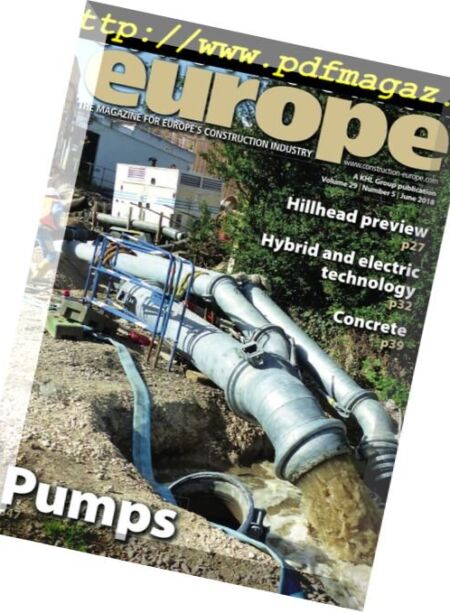 Construction Europe – June 2018 Cover
