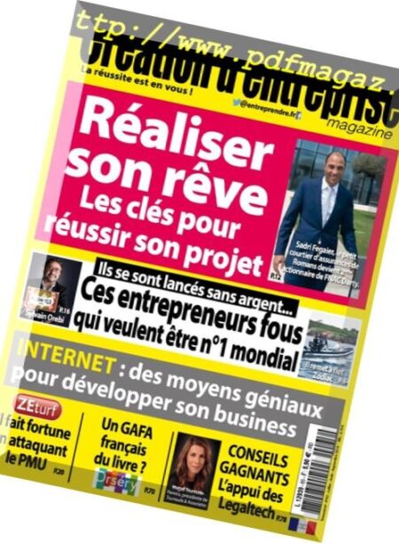 Creation d’Entreprise – juin 2018 Cover