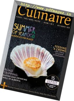 Culinaire Magazine – July-August 2018