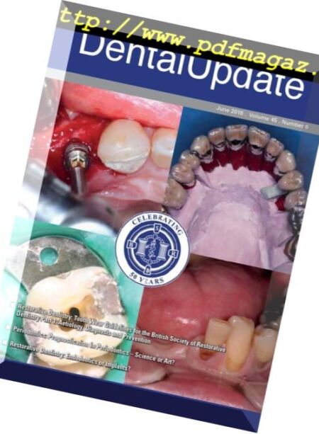 Dental Update – June 2018 Cover