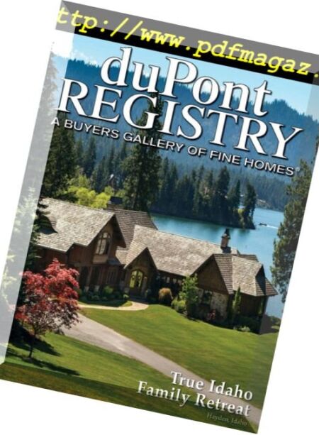duPontREGISTRY Homes – August 2018 Cover