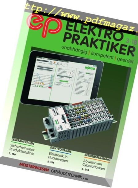 Elektropraktiker – Marz 2018 Cover