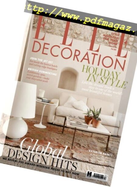 Elle Decoration UK – July 2018 Cover