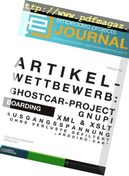 embedded projects Journal – Issue 17, 2013 Cover