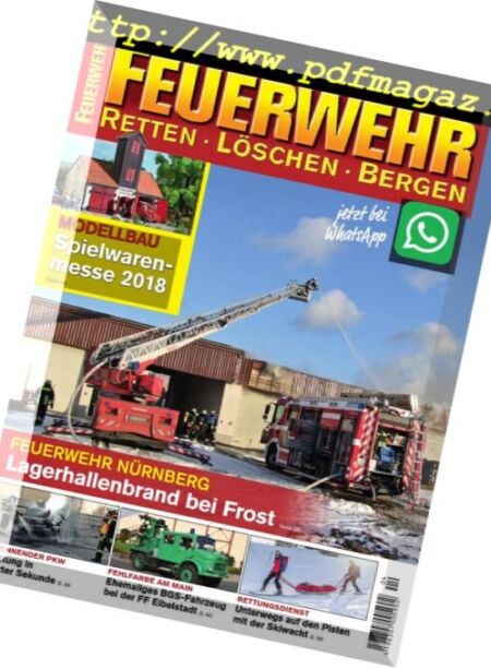 Feuerwehr Berlin – April 2018 Cover