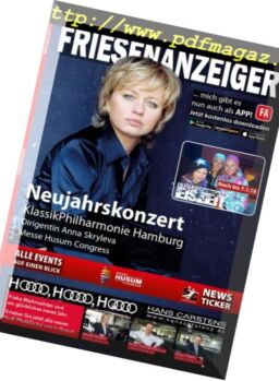 Friesenanzeiger – Weihnachten 2017 – Januar 2018