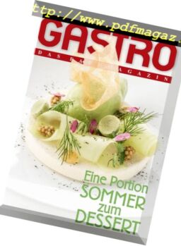Gastro das Fachmagazin – Juli 2018