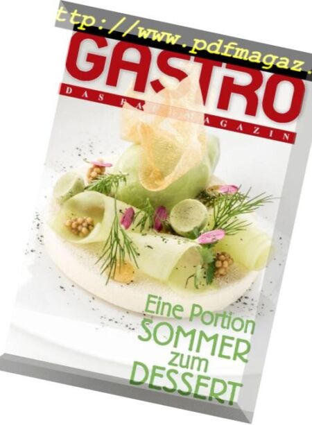 Gastro das Fachmagazin – Juli 2018 Cover