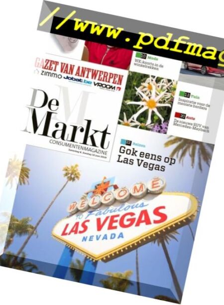 Gazet van Antwerpen De Markt – 09 juni 2018 Cover