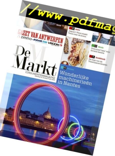 Gazet van Antwerpen De Markt – 16 juni 2018 Cover