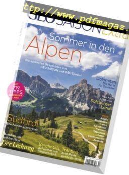 Geo Saison Extra – Mai 2018