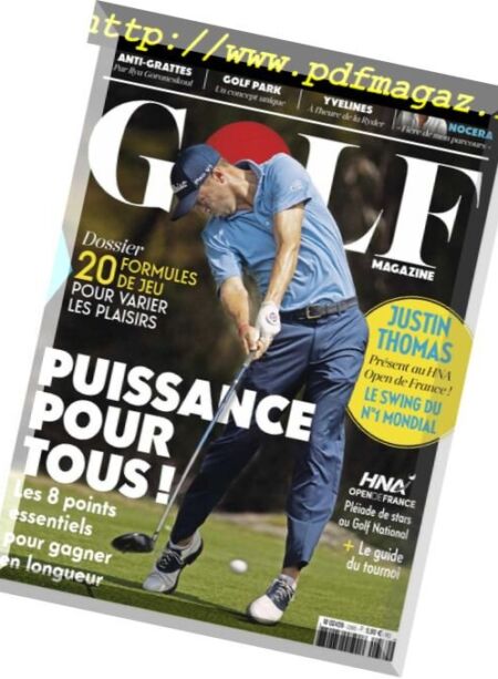 Golf Magazine France – juillet 2018 Cover
