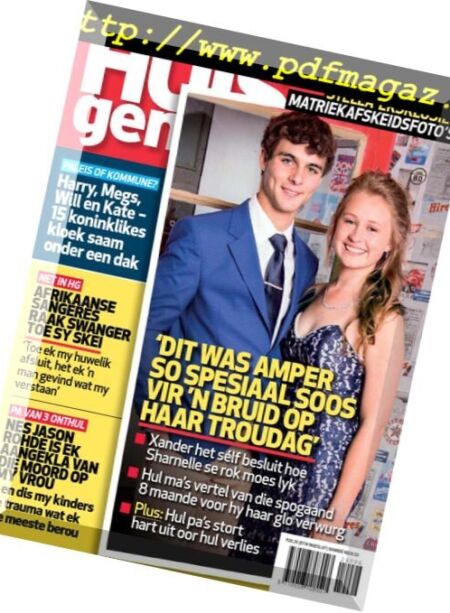 Huisgenoot – 14 Junie 2018 Cover