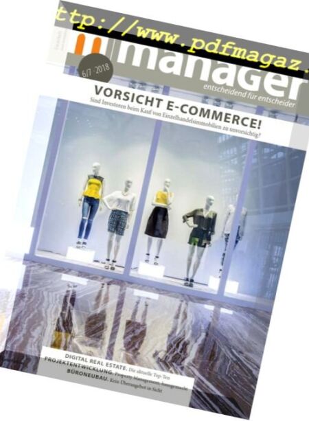 Immobilienmanager – Nr.6-7, 2018 Cover