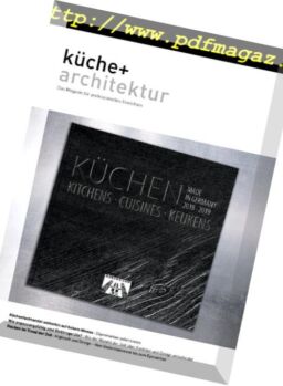 Kuche & Architektur – N 3, 2018