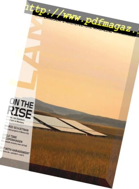 Landscape Architecture Magazine USA – June 2018 Cover