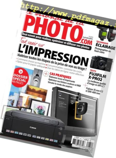 Le monde de la photo – avril 2016 Cover