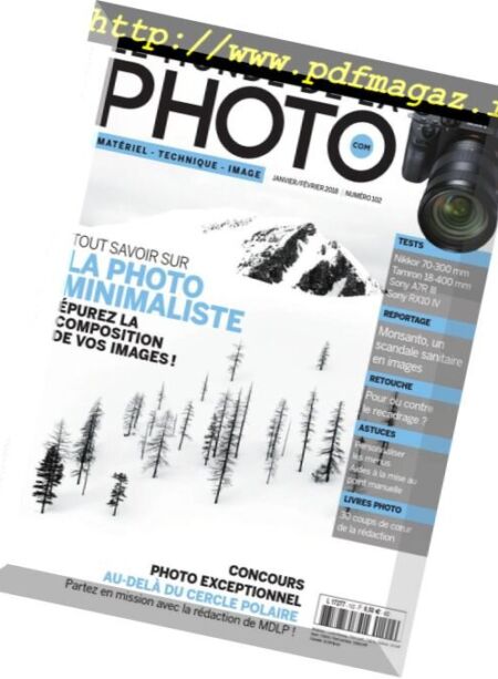 Le monde de la photo – janvier 2018 Cover