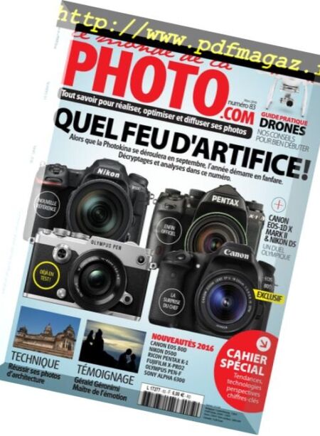 Le monde de la photo – mars 2016 Cover