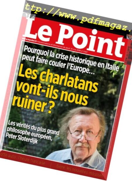 Le Point – 31 mai 2018 Cover
