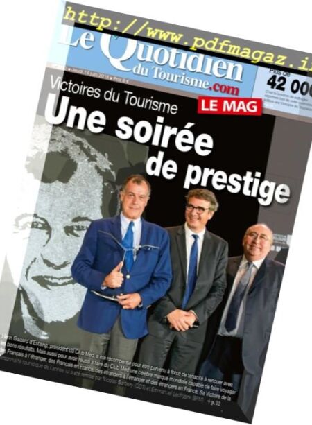 Le Quotidien du Tourisme – 14 juin 2018 Cover